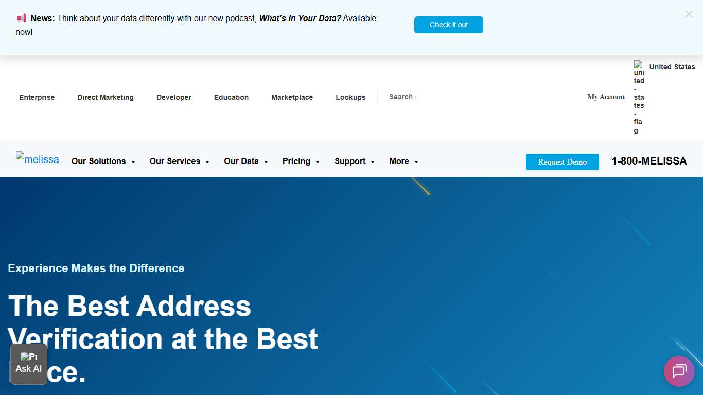 U.S. & International Address Verification + Data Quality